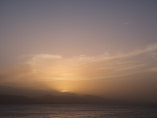 Sunset in Canary islands, Spain