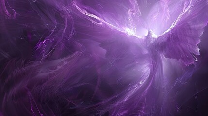 Translucent light, colorful abstract wings, soft lines, curves, purple, wings, soft fashion