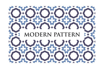Seamless retro modern pattern