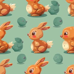 Baby tile texture cartoon cute soft pastel pattern