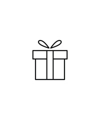 gift icon, vector best line icon.