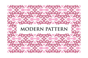 Flat design arabesque seamless pattern