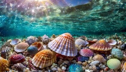 Obraz na płótnie Canvas 海底の貝殻
