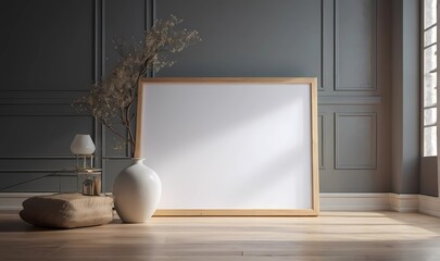 room with a window and a wall