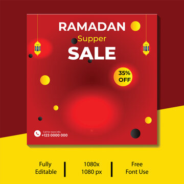 Ramadan product sale for digital markating social media post design 
