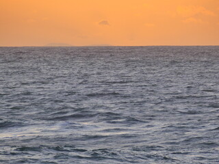 La mer au coucher du soleil