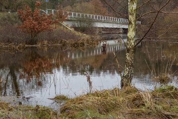 FLOOD - Flooded river valley and meadows after the rains
