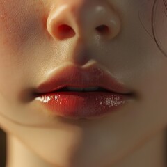 Naklejka premium close up lips of woman