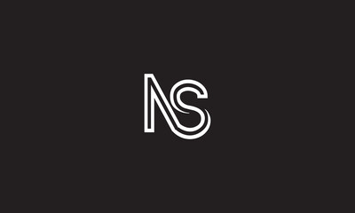 NS, SN, S, N Abstract Letters Logo Monogram	