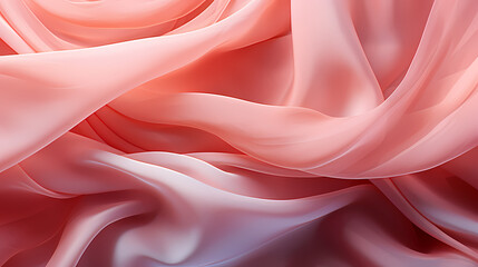 Obraz premium Abstract pattern of shiny satin fabric with waves and flowing curves