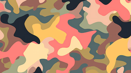 Naklejka premium Camouflage seamless pattern