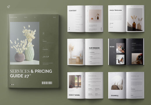 Services & Pricing Guide Layout