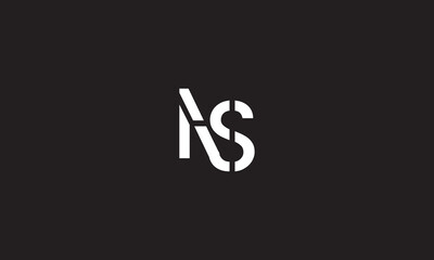  NS, SN, S, N Abstract Letters Logo Monogram