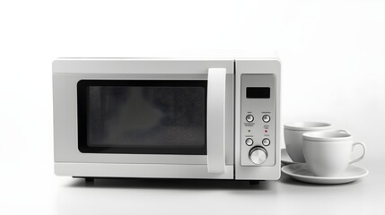 Microwave and toaster, a kitchen appliances-centric composition