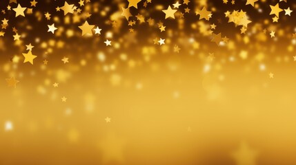 Shiny particles of golden color. Glowing sparks, festive background, greeting card. Mysterious and mystical background.