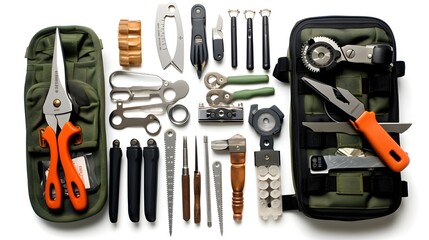 Outdoor survival kit and multi-tool,