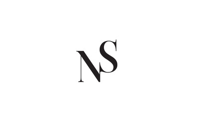  NS, SN, S, N Abstract Letters Logo Monogram