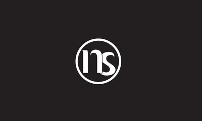  NS, SN, S, N Abstract Letters Logo Monogram