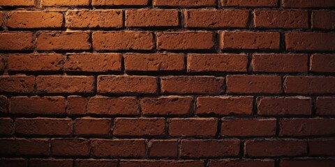 Fototapeta premium brown and black brick wall neon light background