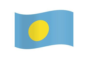 Official vector flag of Palau