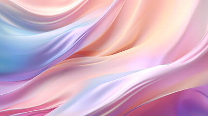Obraz premium Abstract pattern of shiny satin fabric with waves and flowing curves