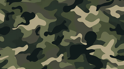 Fototapeta premium Flat design camouflage pattern texture