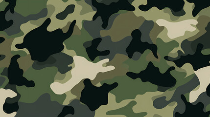 Fototapeta premium Flat design camouflage pattern texture
