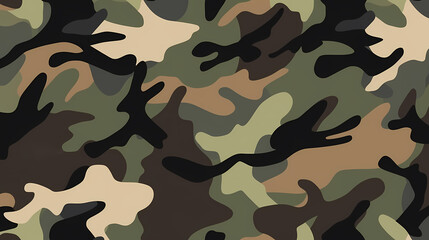 Naklejka premium Camouflage pattern with organic shapes, camouflage texture