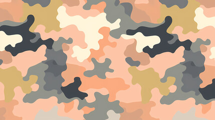 Camouflage pattern with organic shapes, camouflage texture