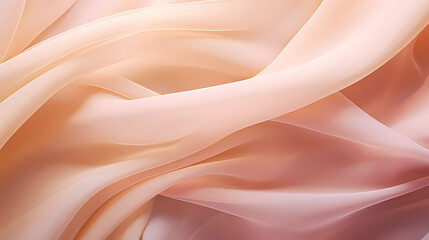 Close-up of silk texture, studio shot from above
