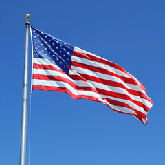 Obraz premium Close-up of an American flag 