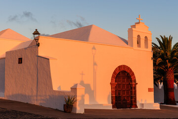 Fototapeta premium Femés Church Evening Glow