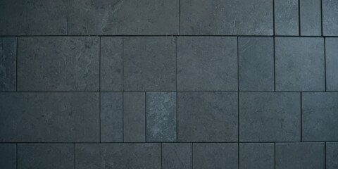 Fototapeta premium gray tile wall, close up background texture tile design