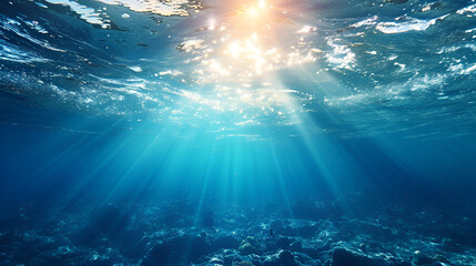 Fototapeta na wymiar Underwater Sea, generative ai