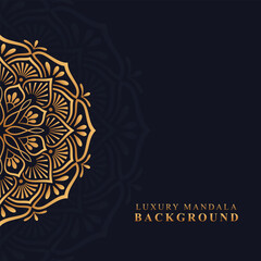 Luxury golden mandala vector background