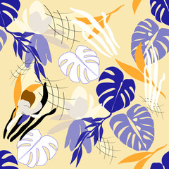 Decorative composition solution. Vector. Seamless pattern. - 745131955