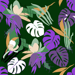 Decorative composition solution. Vector. Seamless pattern. - 745131965