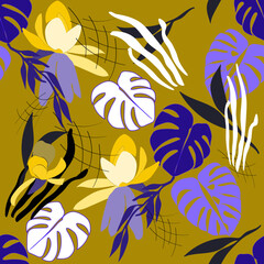 Decorative composition solution. Vector. Seamless pattern. - 745131969