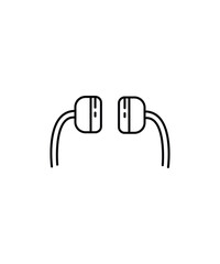 earphone icon, vector best line icon.