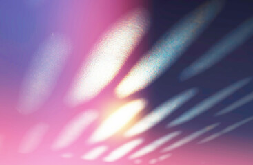Abstract light leaks from perforated object backdrop