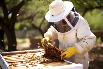 Bee, bees backdrops, sweet nectar honey, beekeeping background. 