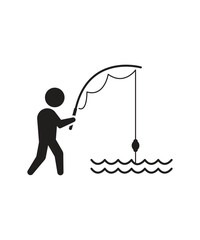fishing icon, vector best flat icon.