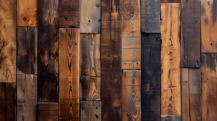 Varied Wooden Plank Texture Background
