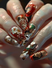 Exquisite Details: Nail Artistry Inspired by Ancient Chinese Art, Infused with Orientalist Flair