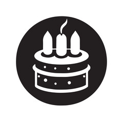 birthday cake with candles