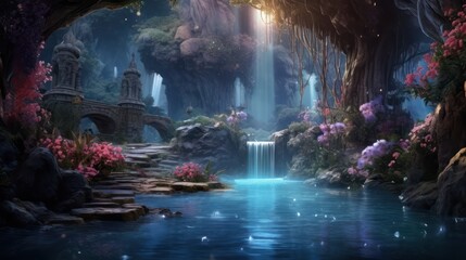 Scenic Waterfall Landscape