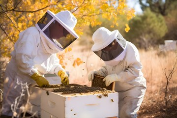Bee, bees backdrops, sweet nectar honey, beekeeping background. 