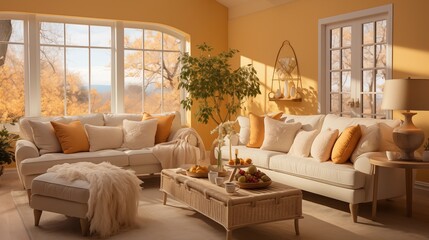 Golden Sunrise Living Room