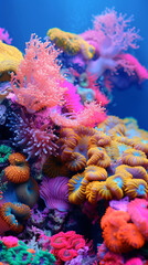 Obraz premium Coral reef in sea