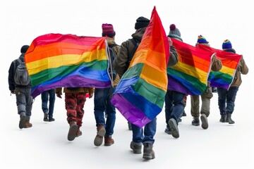 LGBTQ Pride alabaster. Rainbow equal rights achievements colorful contrafluid diversity Flag....